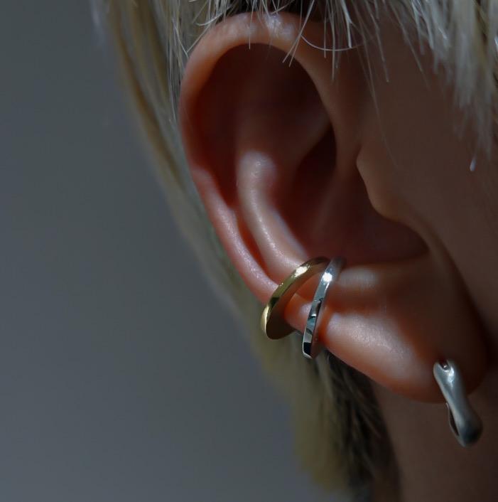 POLYGON Round Ear Cuff-earcuff-ARAI METAL WORKS-unigem