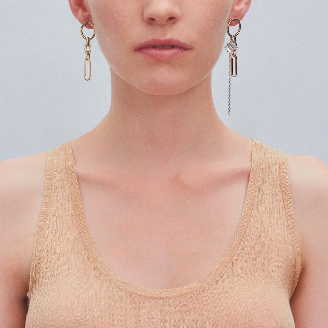 Paloma earrings-pierced earring-Justine Clenquet-unigem