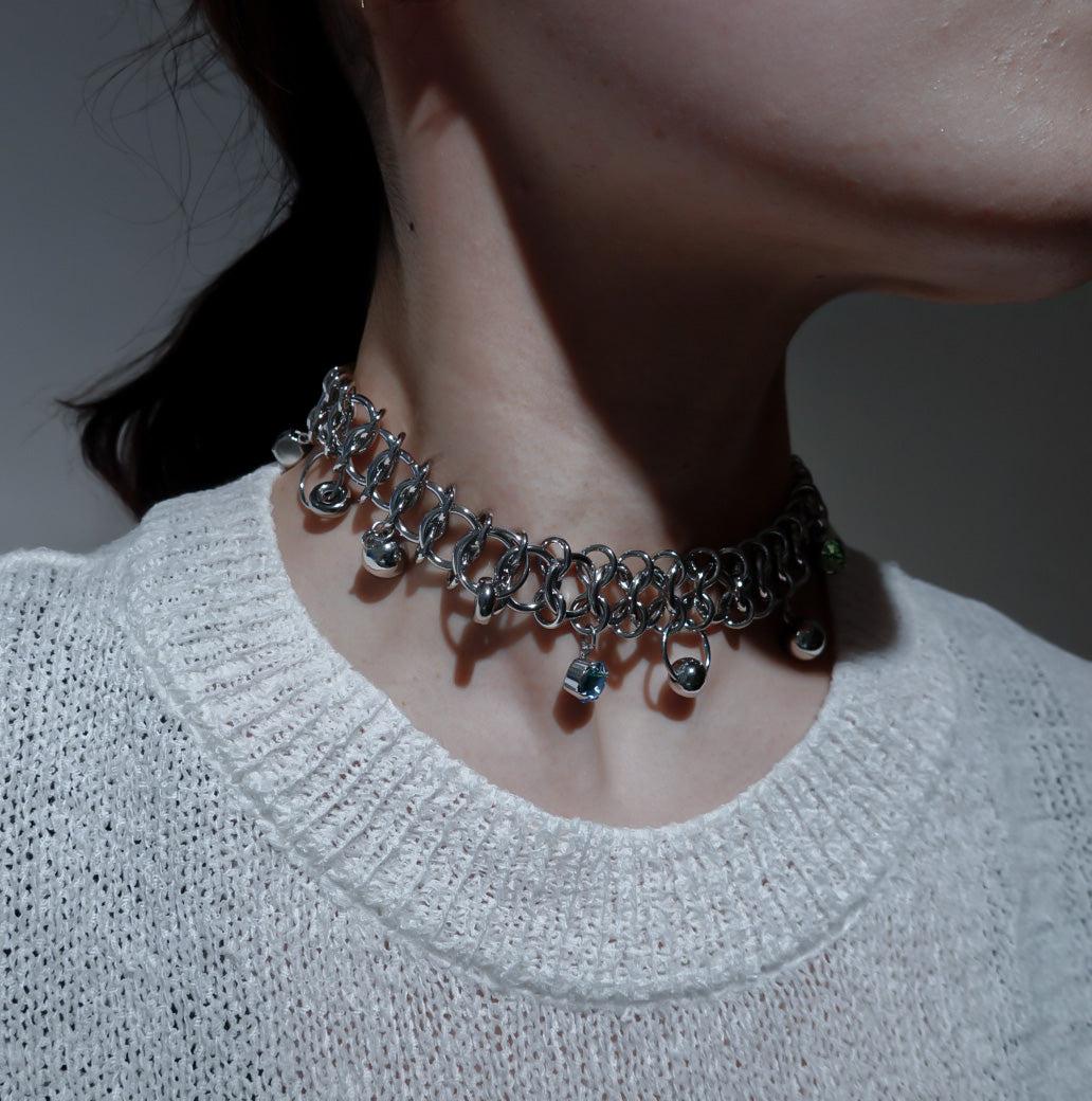 Tori choker-necklace-Justine Clenquet-unigem