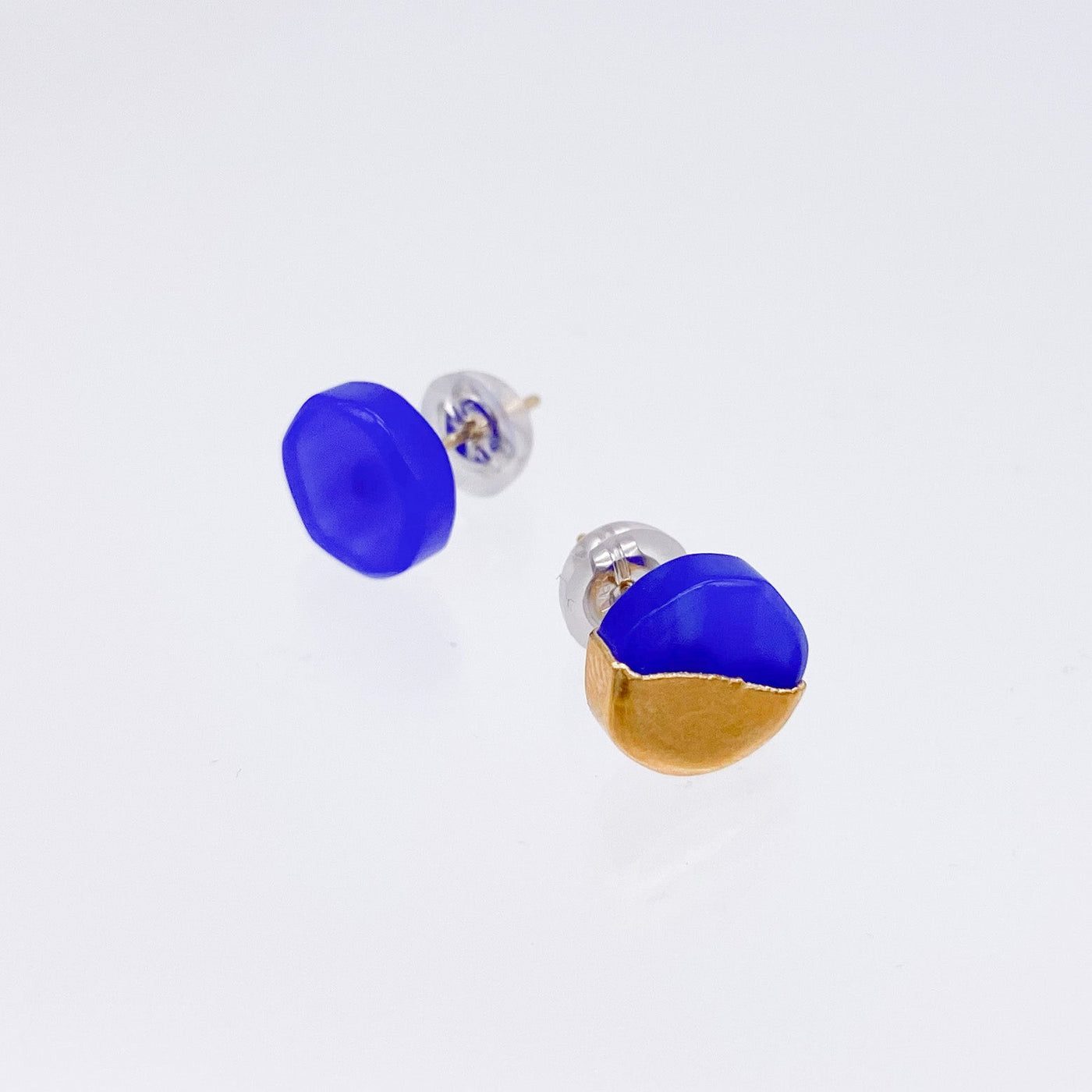 UKISHIMA BLUE AGATE EARRINGS