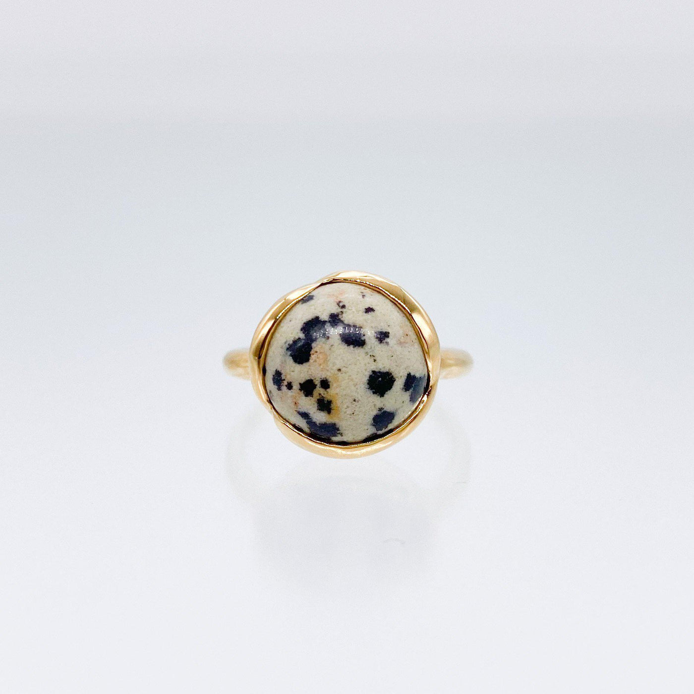 gagan dalmatian jasper (gold) リング | neumi.it