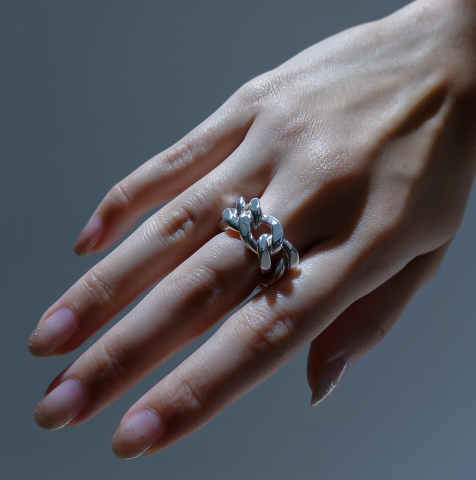 elsa chain ring-ring-Vibe Harsløf-Silver-#12-unigem