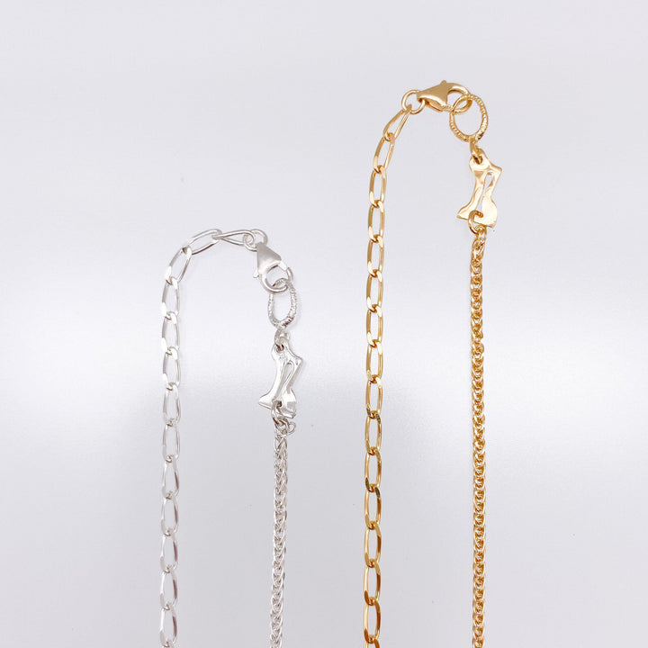 half chain necklace II-necklace-SOUHAIT-unigem