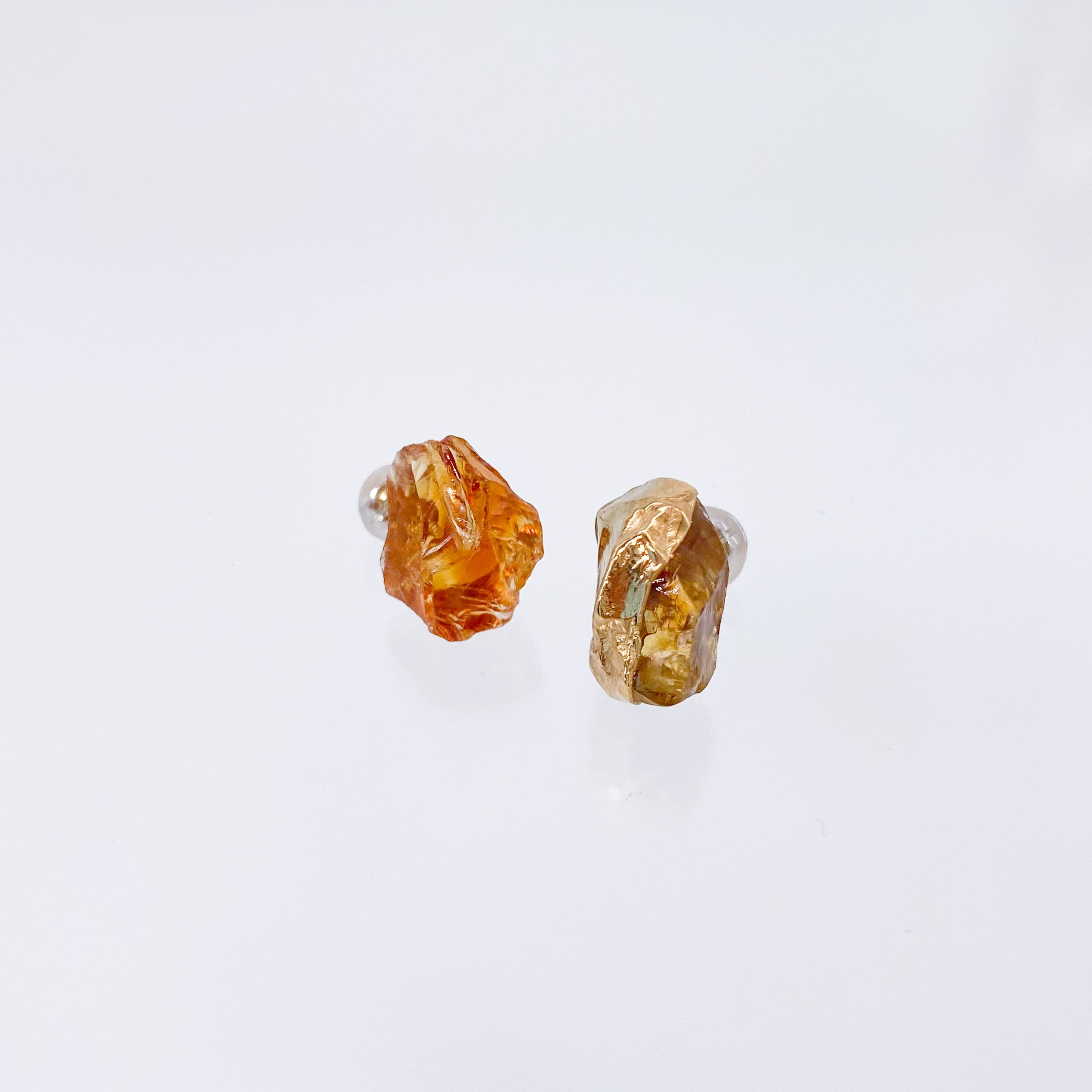 ROUGH STONE CITRINE EARRINGS – unigem