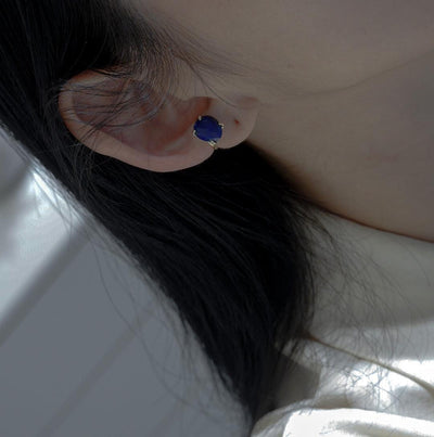 lapis lazuli earcuff