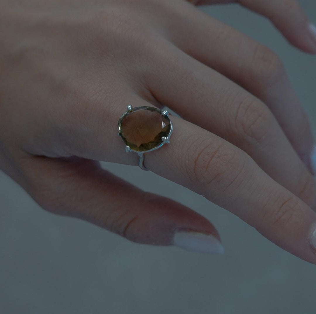 smoky quartz ring (#13)