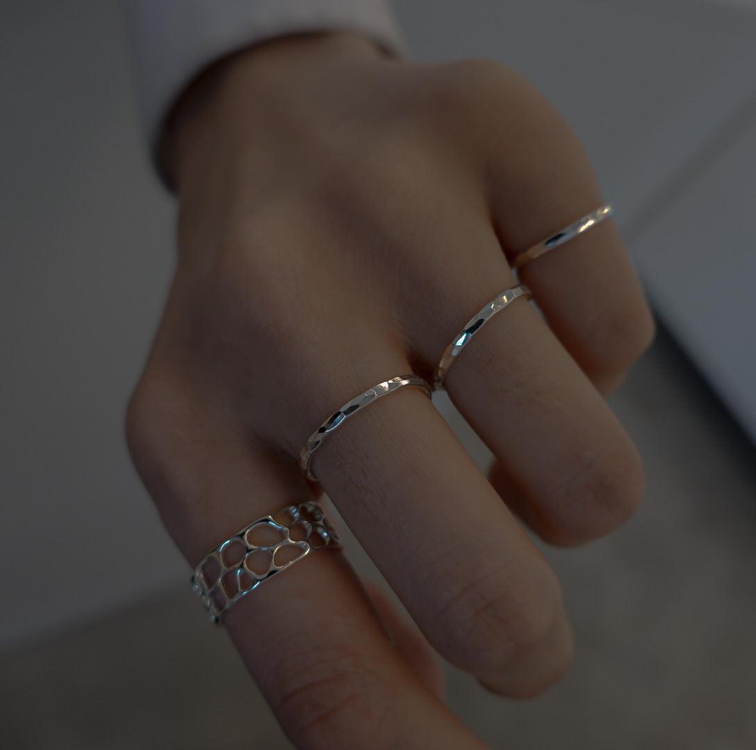 ARAI METAL WORKS シルバー リング TSUCHIME ring - Polish Silver