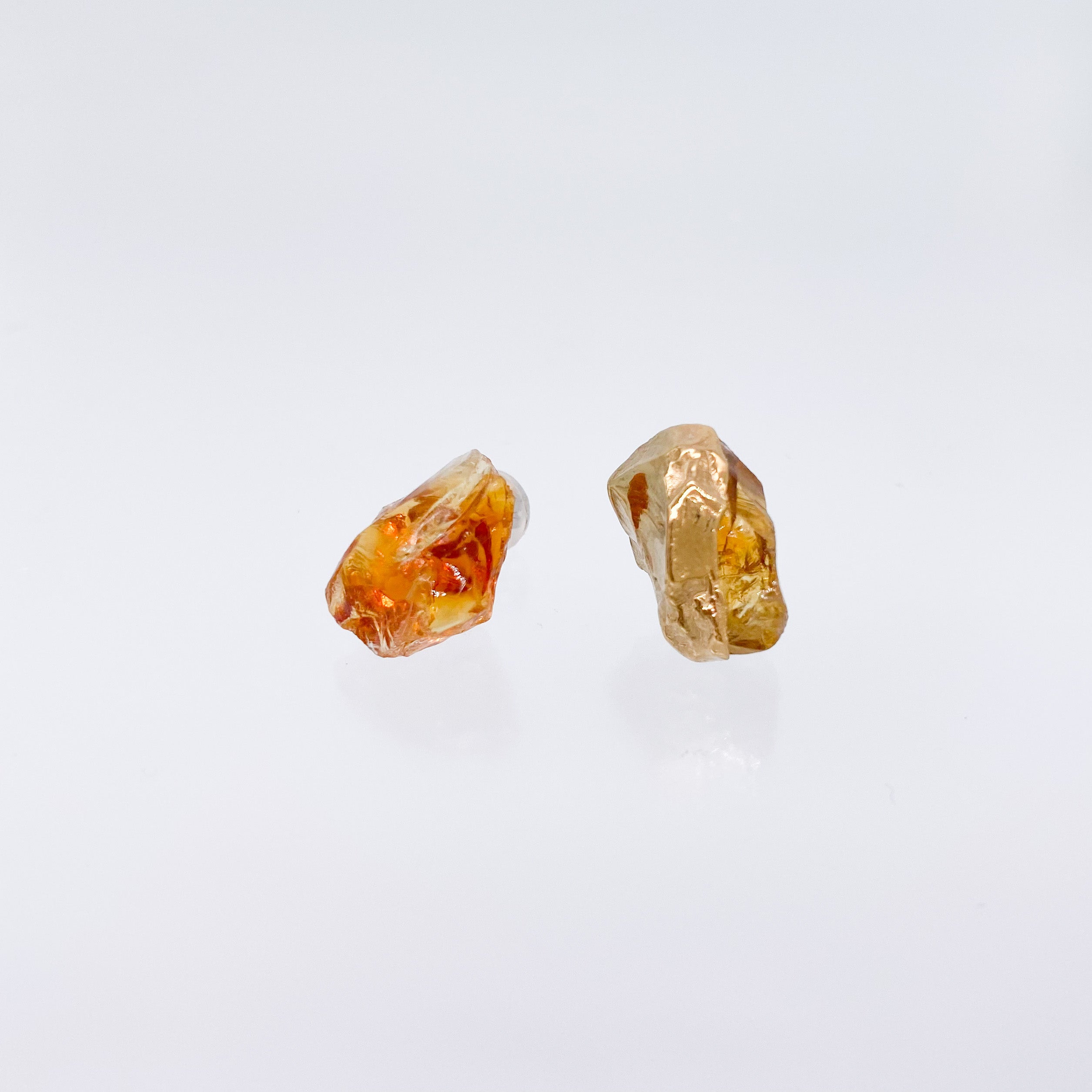 ROUGH STONE CITRINE EARRINGS – unigem