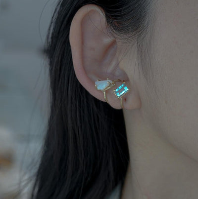 opal earcuff