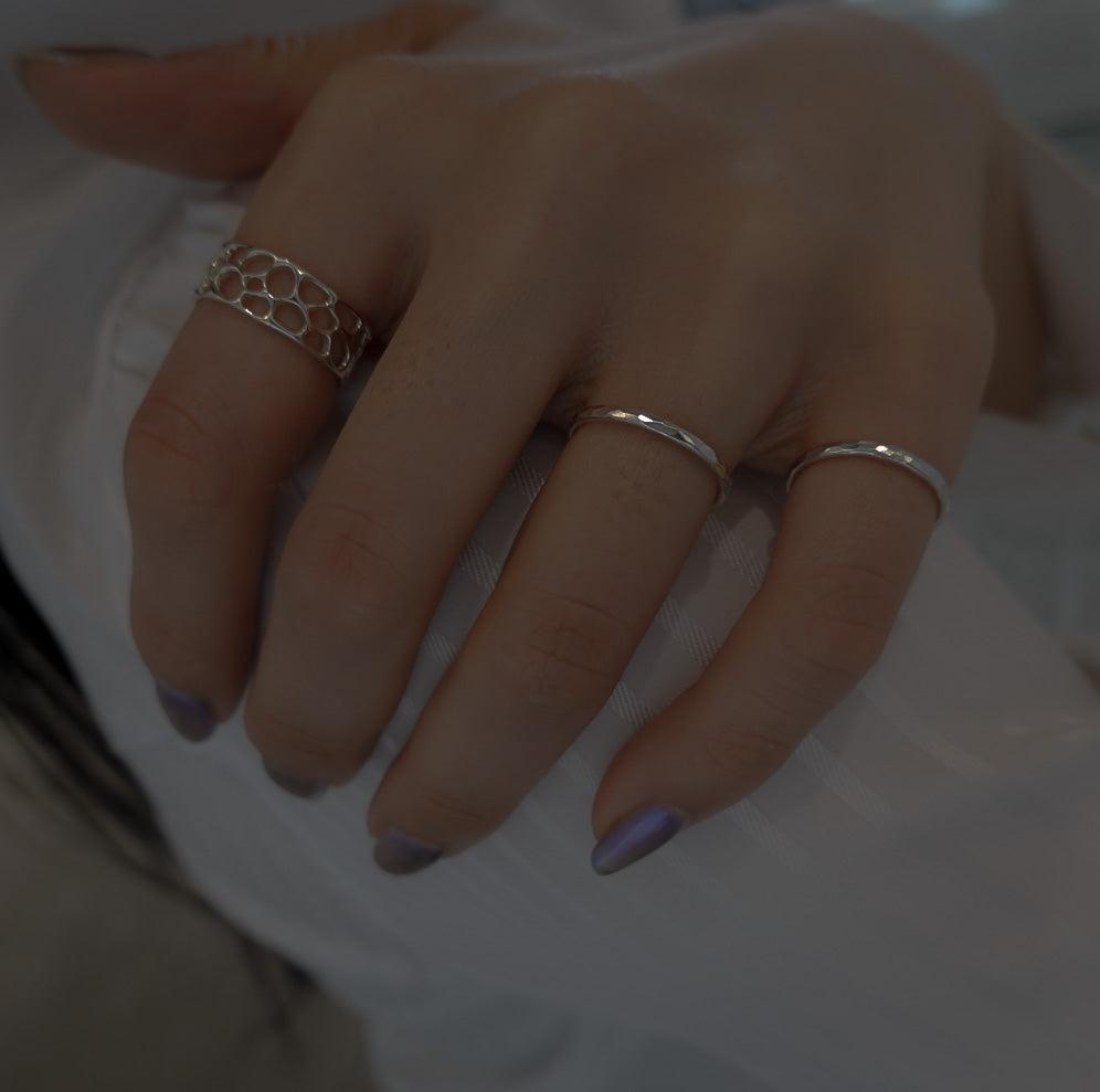 TSUCHIME ring - Polish Silver