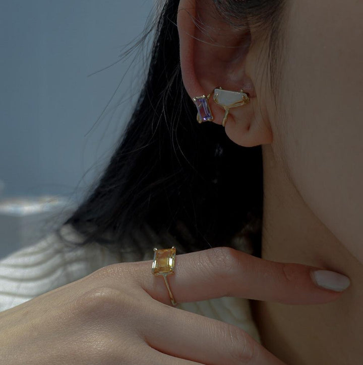 opal earcuff