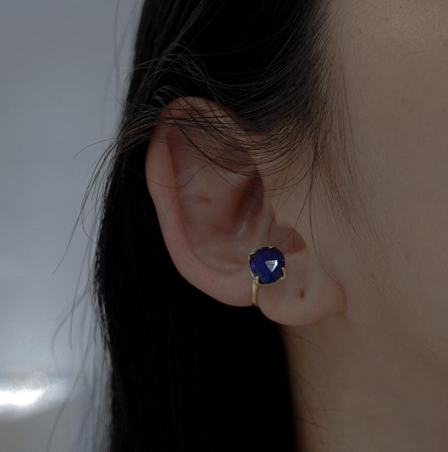 lapis lazuli earcuff