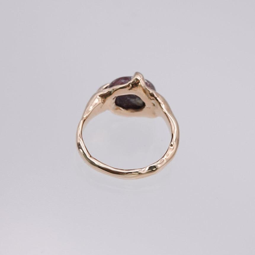 oval stone ring 10x8_laguna lace agate