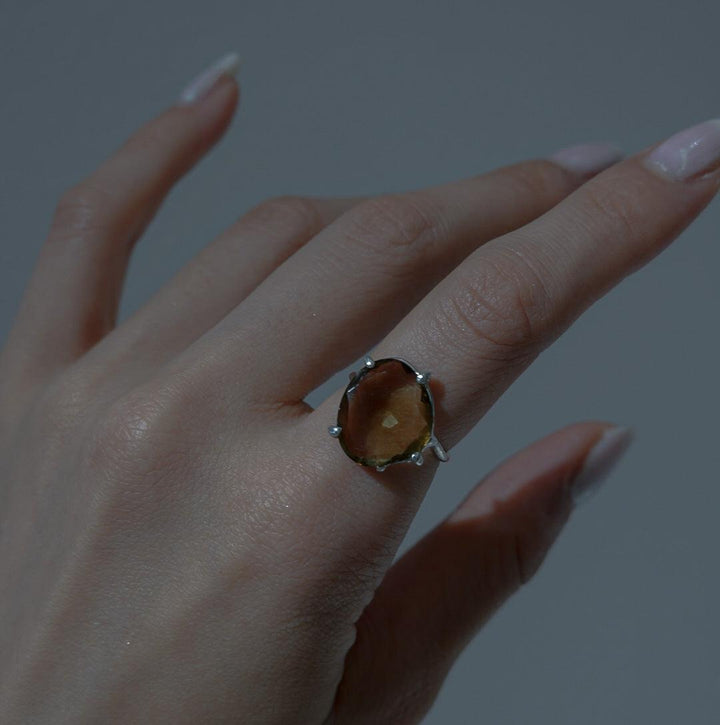 smoky quartz ring (#13)