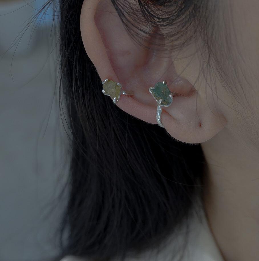 emerald earcuff