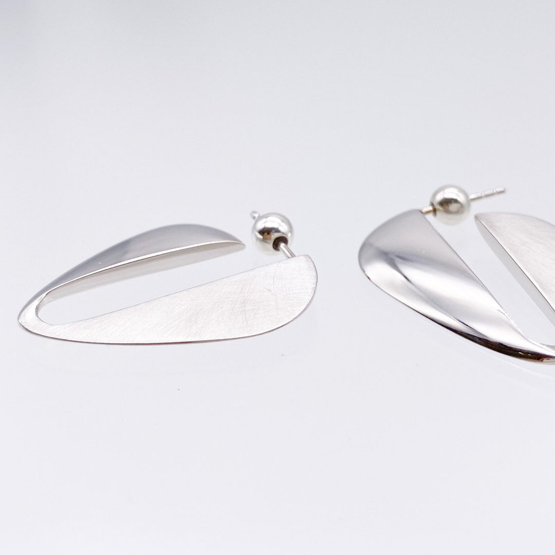kifuku Oval Large Earrings-pierced earring-duoctria-unigem