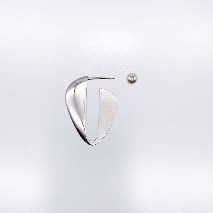 kifuku Oval Large Earrings-pierced earring-duoctria-unigem