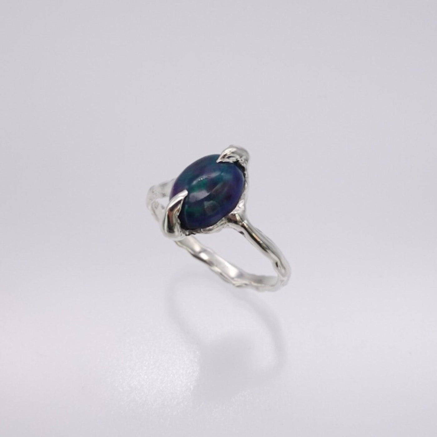 [一点物] black opal ring